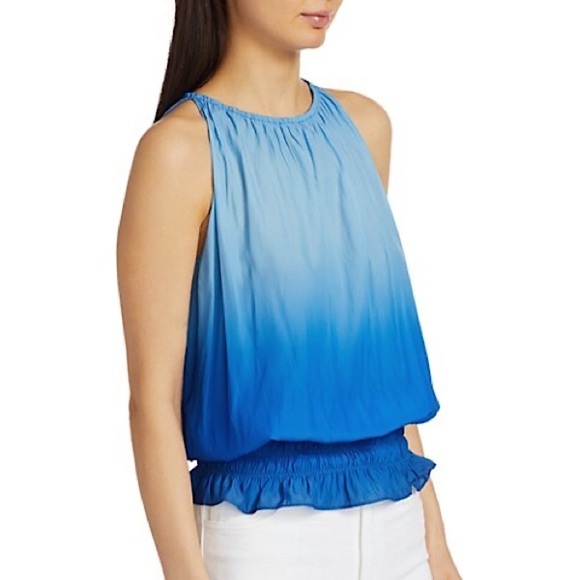 Ramy Brook Blue Ombre Lauren Sleeveless Blouse - Picture 3 of 15